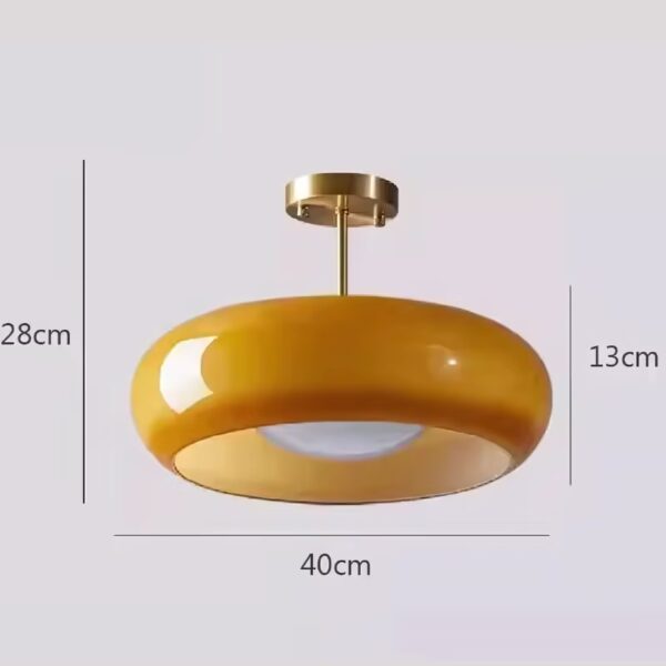 Suspension luminaire en verre inspiration moderniste