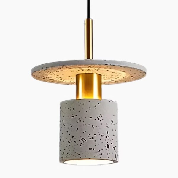 Nordisch inspirierte LED-Pendelleuchte aus Marmor