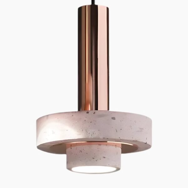 Minimalistische LED-Hängeleuchte in Roségold-Finish