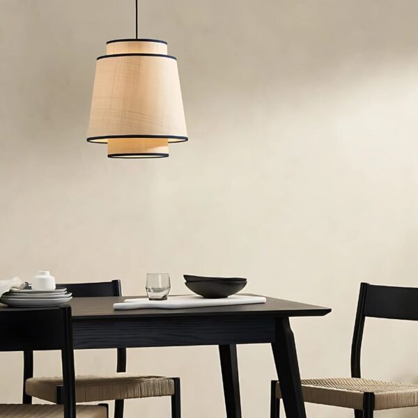 Suspension LED en Tissu d'Inspiration Orientale