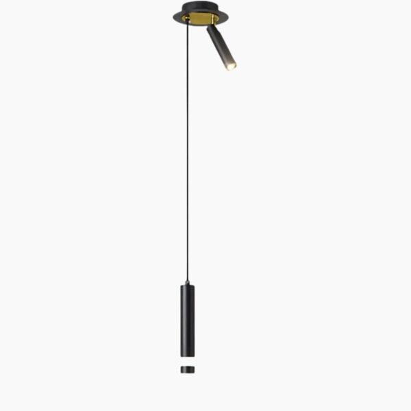 Suspension LED Moderne Double Fonction - Noir, Blanc chaud