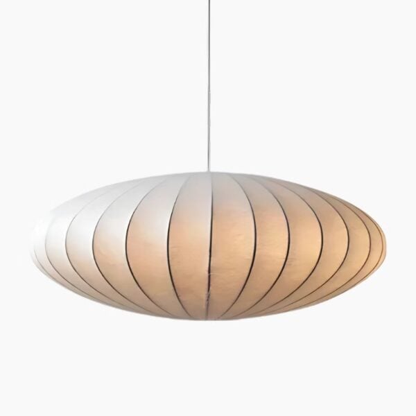 Suspension luminaire zen en voile textile