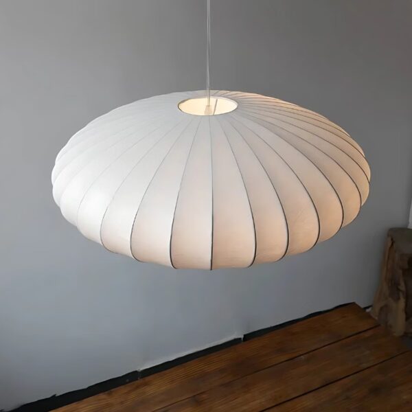 Suspension luminaire zen en voile textile