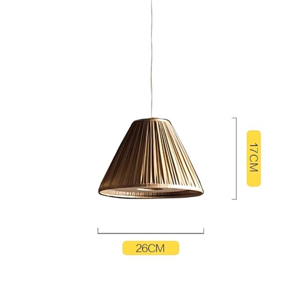 Suspension Lumineuse Design en Textile Plissé