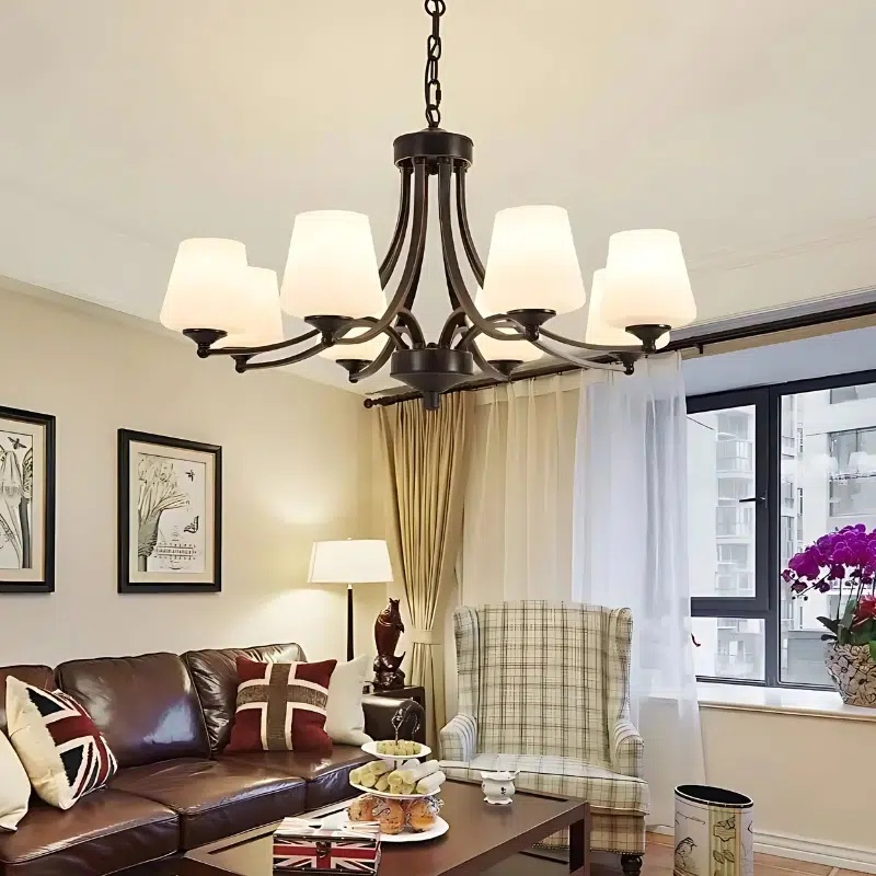 Suspension contemporaine au design architectural